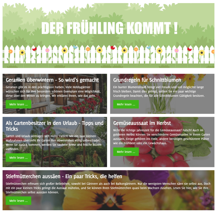 Flex Box Template & Vorschaubilder als Hintergrund; Image Banner Drop (oben)