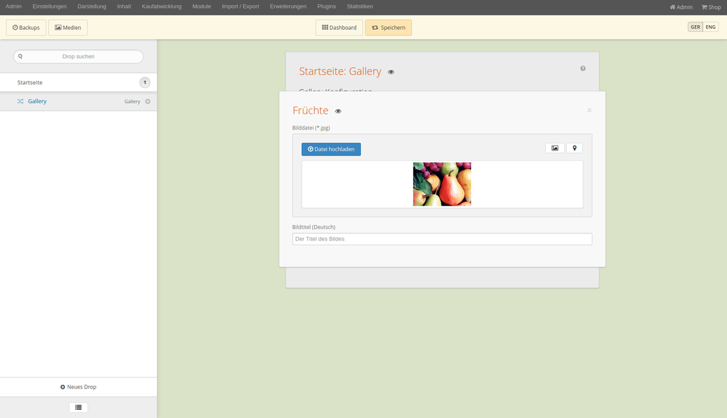 Dropper Backend  - Bearbeiten eines Drops