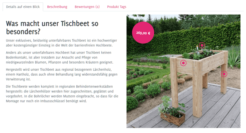 Hotspot Banner mit Preisspot in einem Tab-Control