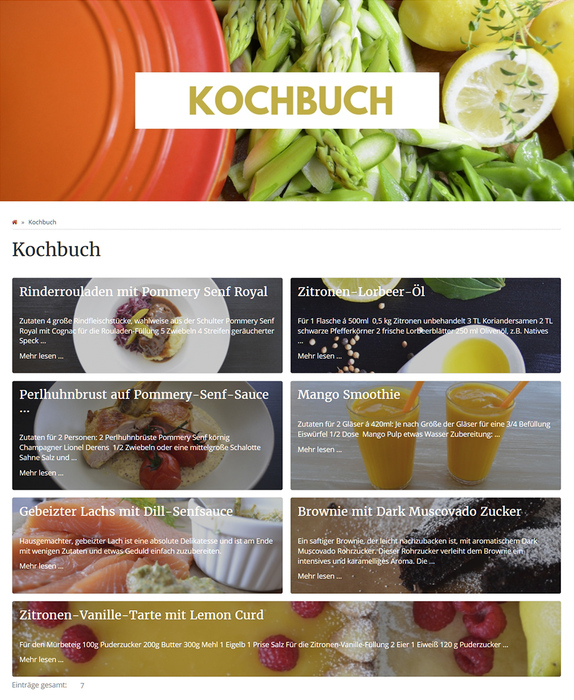 News Box als Kochbuch auf foodetage.de