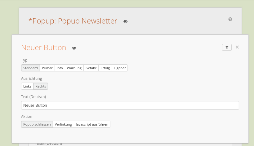 Backend: Footer Button hinzuf�gen