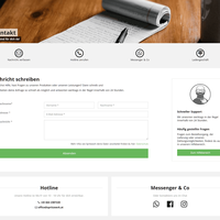 Kontaktseite mit Contact Form und Custom Drop.