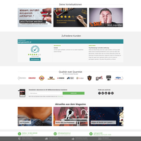 Startseite unten mit Wide Layouts, Plains, Vendor Box und News Box.