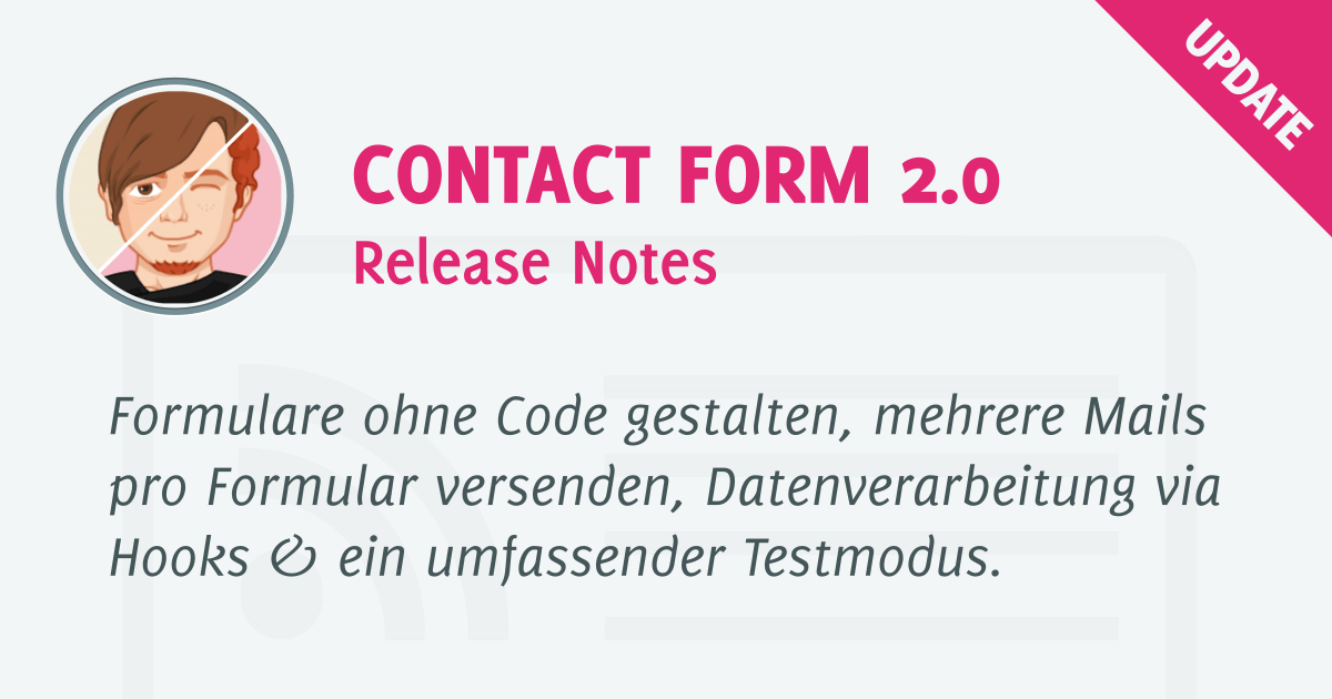 Contact Form 2.0 Release Notes