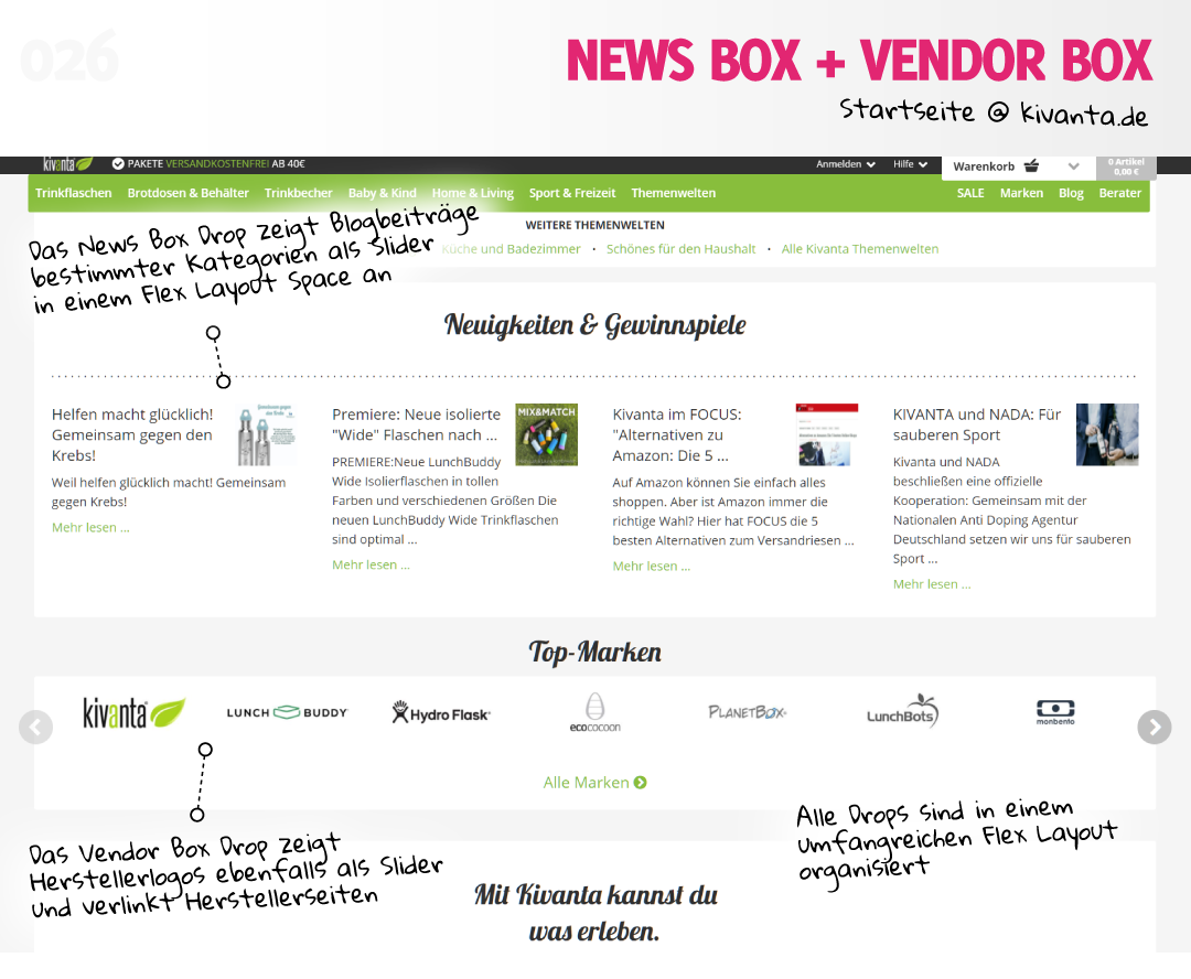 News Box und Vendor Box auf kivanta.de