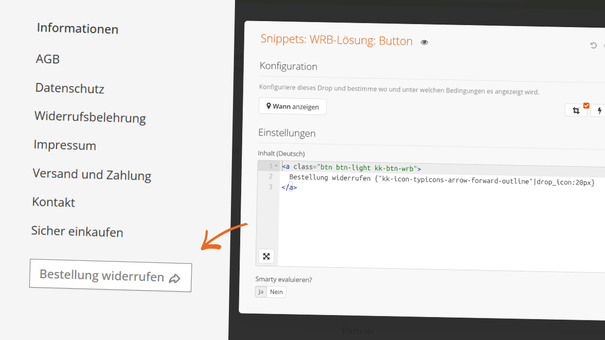 Plain Drop mit alternativen WRB-Button-Code